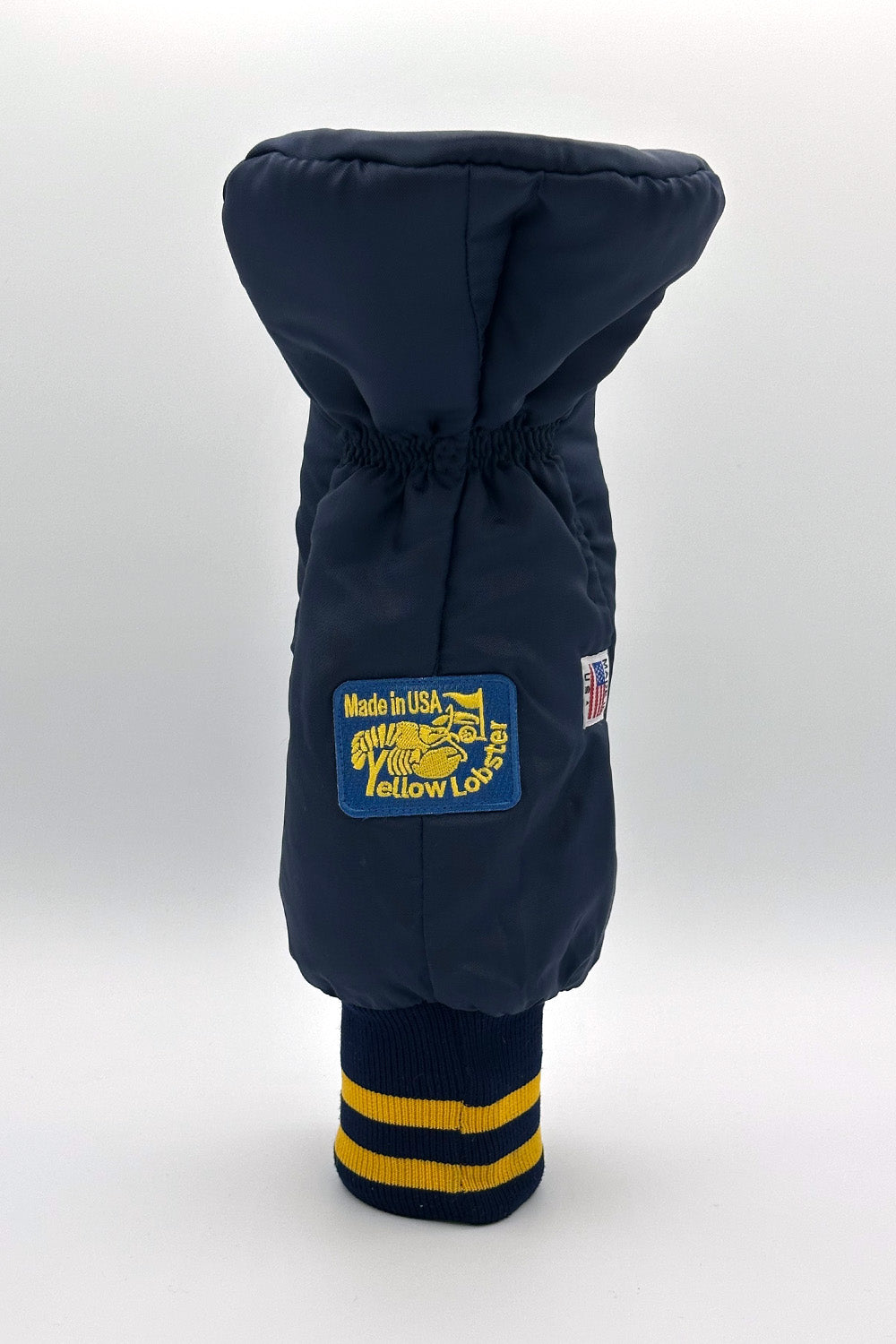 Vintage Custom Head Cover Set  / Driver / 1W / Fairway Wood / FW / Navy x Yellow / OGHCP001-Navy Set