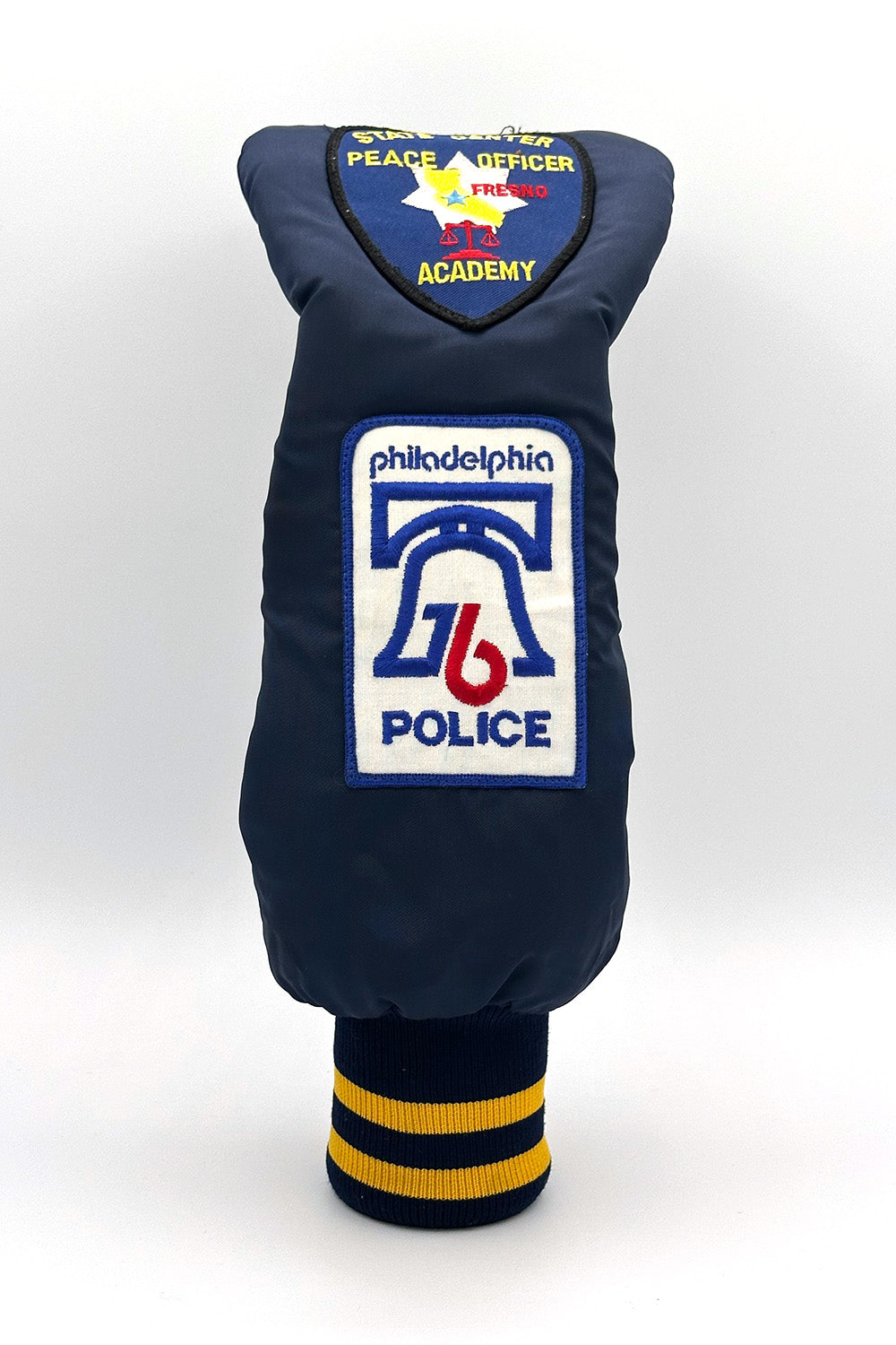 Vintage Custom Head Cover Set  / Driver / 1W / Fairway Wood / FW / Navy x Yellow / OGHCP001-Navy Set