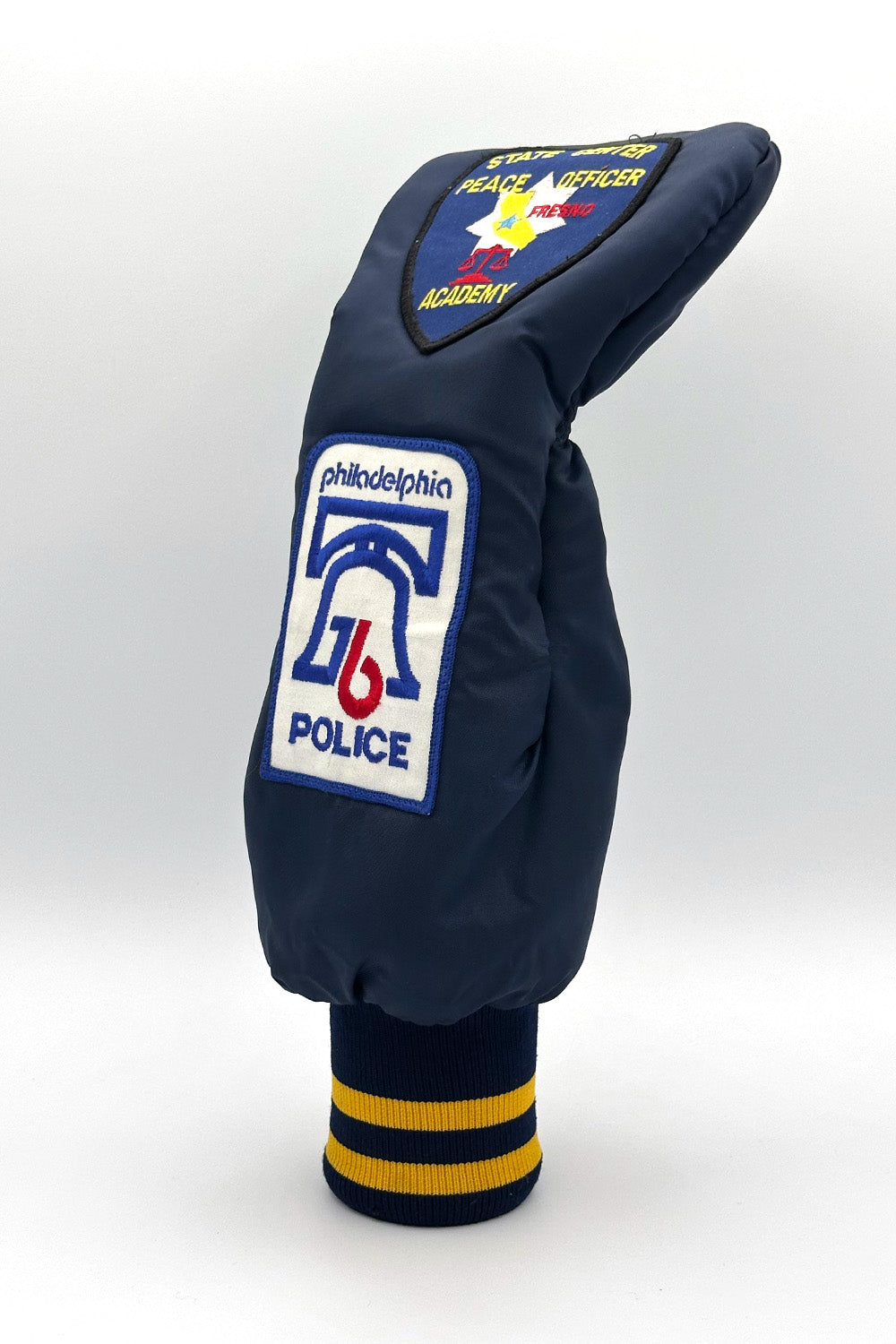 Vintage Custom Head Cover Set  / Driver / 1W / Fairway Wood / FW / Navy x Yellow / OGHCP001-Navy Set