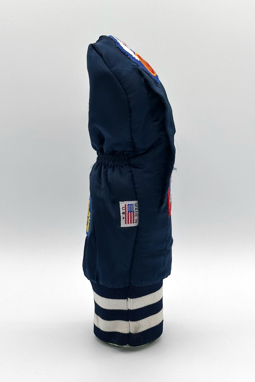 Vintage Custom Head Cover Set  / Driver / 1W / Fairway Wood / FW / Navy x White / OGHCP001-Navy Set