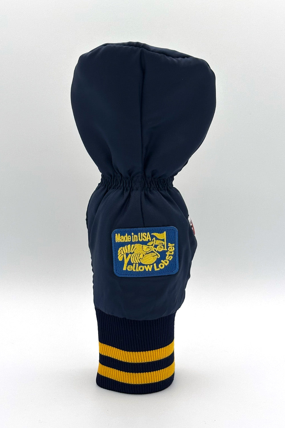 Vintage Custom Head Cover Set  / Driver / 1W / Fairway Wood / FW / Navy x Yellow / OGHCP001-Navy Set