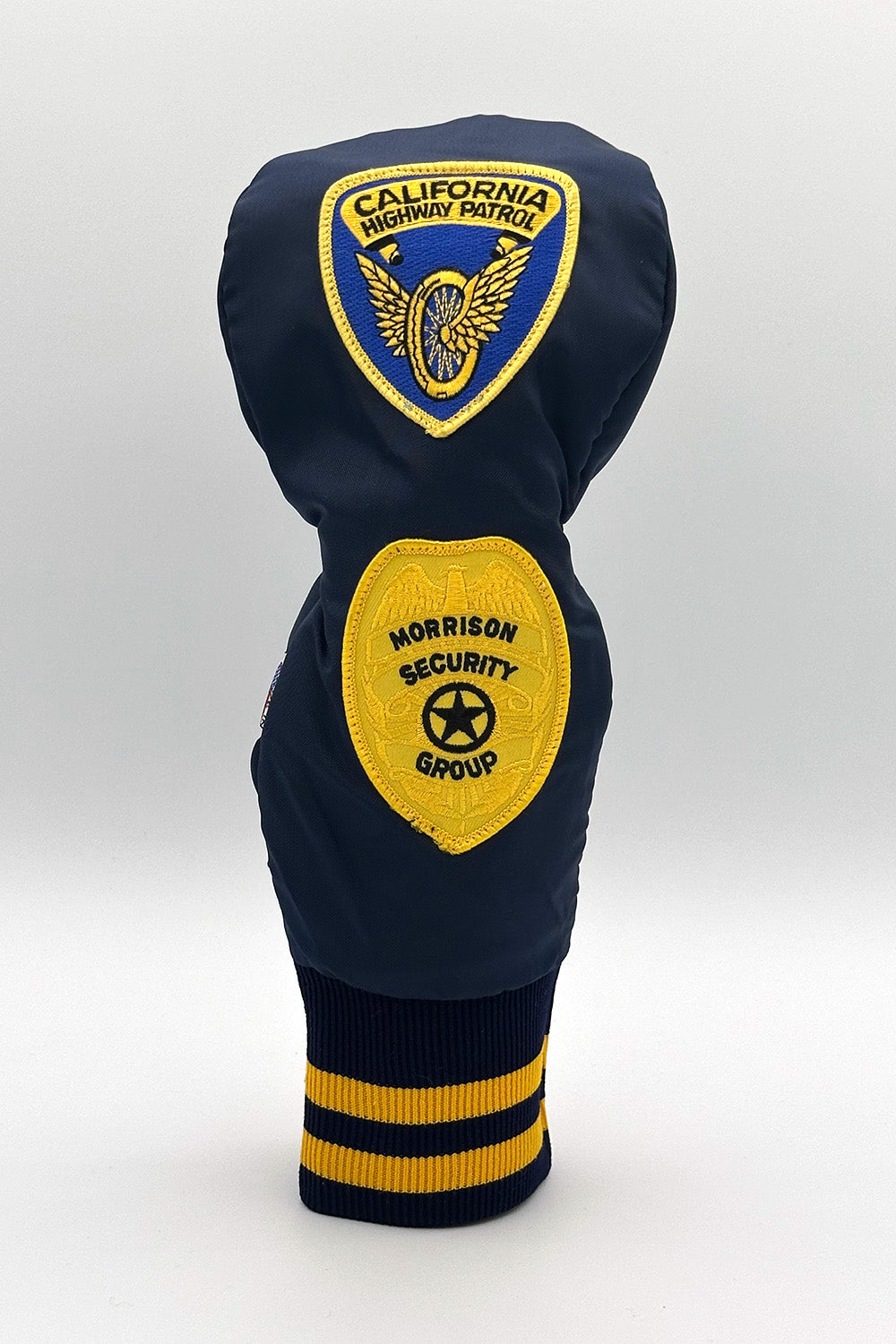 Vintage Custom Head Cover Set  / Driver / 1W / Fairway Wood / FW / Navy x Yellow / OGHCP001-Navy Set