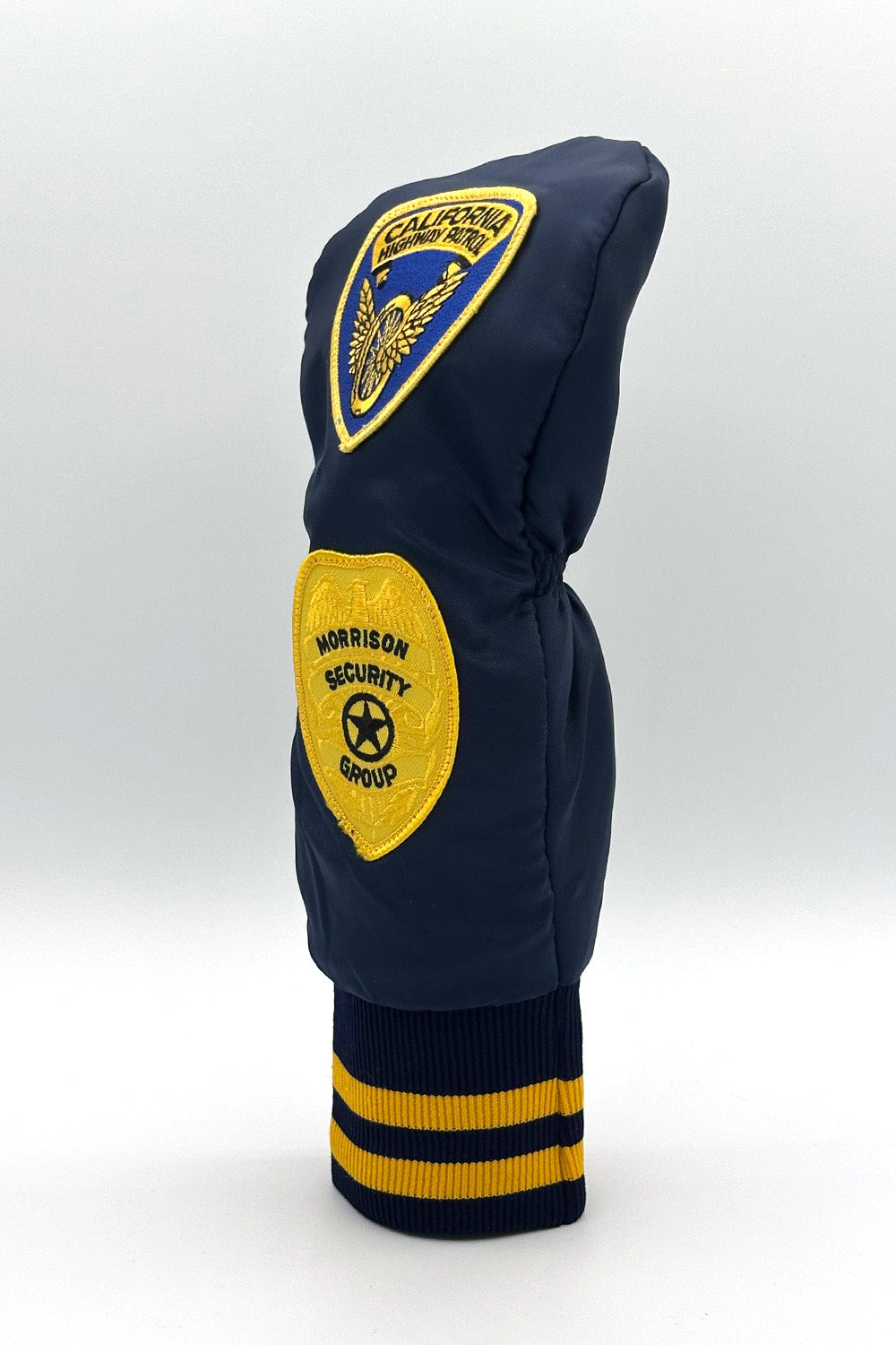 Vintage Custom Head Cover Set  / Driver / 1W / Fairway Wood / FW / Navy x Yellow / OGHCP001-Navy Set