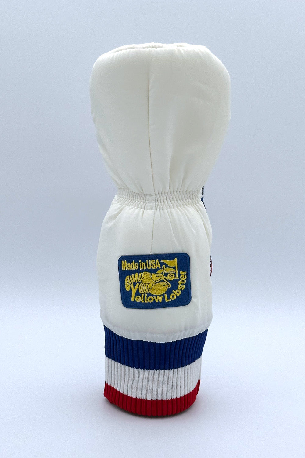 Vintage Custom Head Cover Set  / Driver / 1W / Fairway Wood / FW / Utility / Hybrid / UT / White / OGHCP001-USA Set