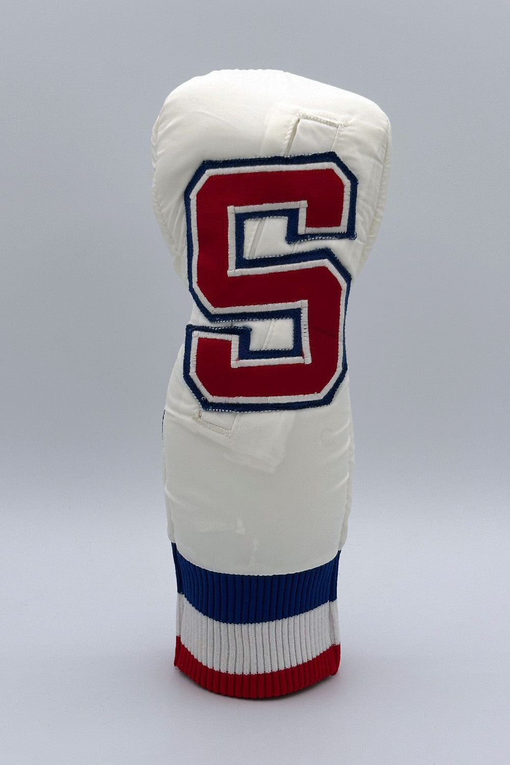 Vintage Custom Head Cover Set  / Driver / 1W / Fairway Wood / FW / Utility / Hybrid / UT / White / OGHCP001-USA Set