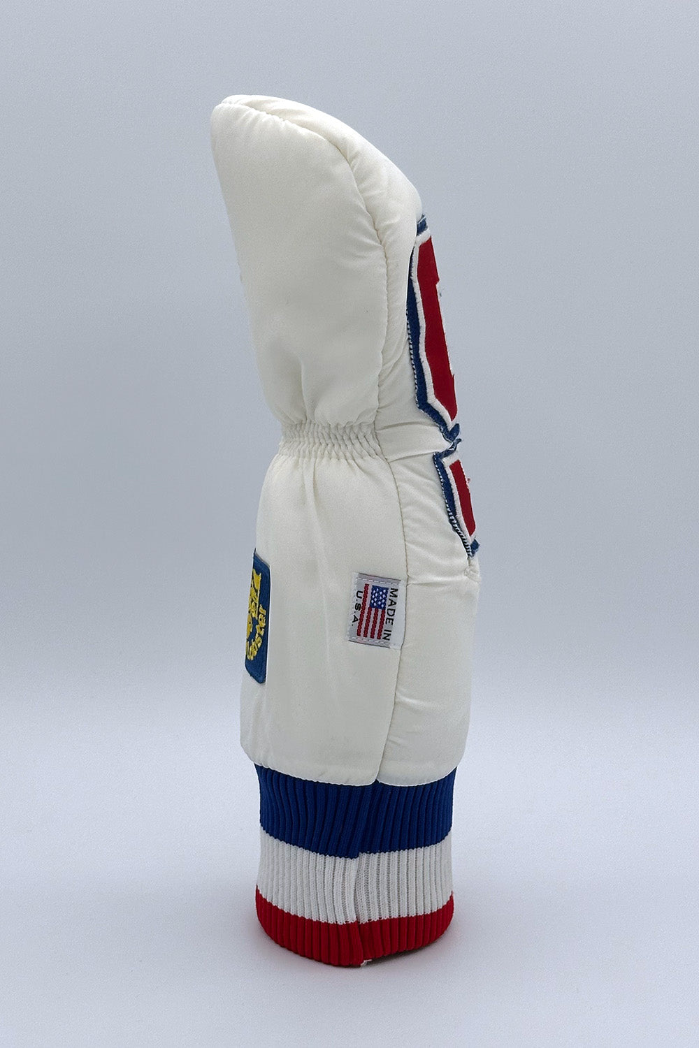 Vintage Custom Head Cover Set  / Driver / 1W / Fairway Wood / FW / Utility / Hybrid / UT / White / OGHCP001-USA Set