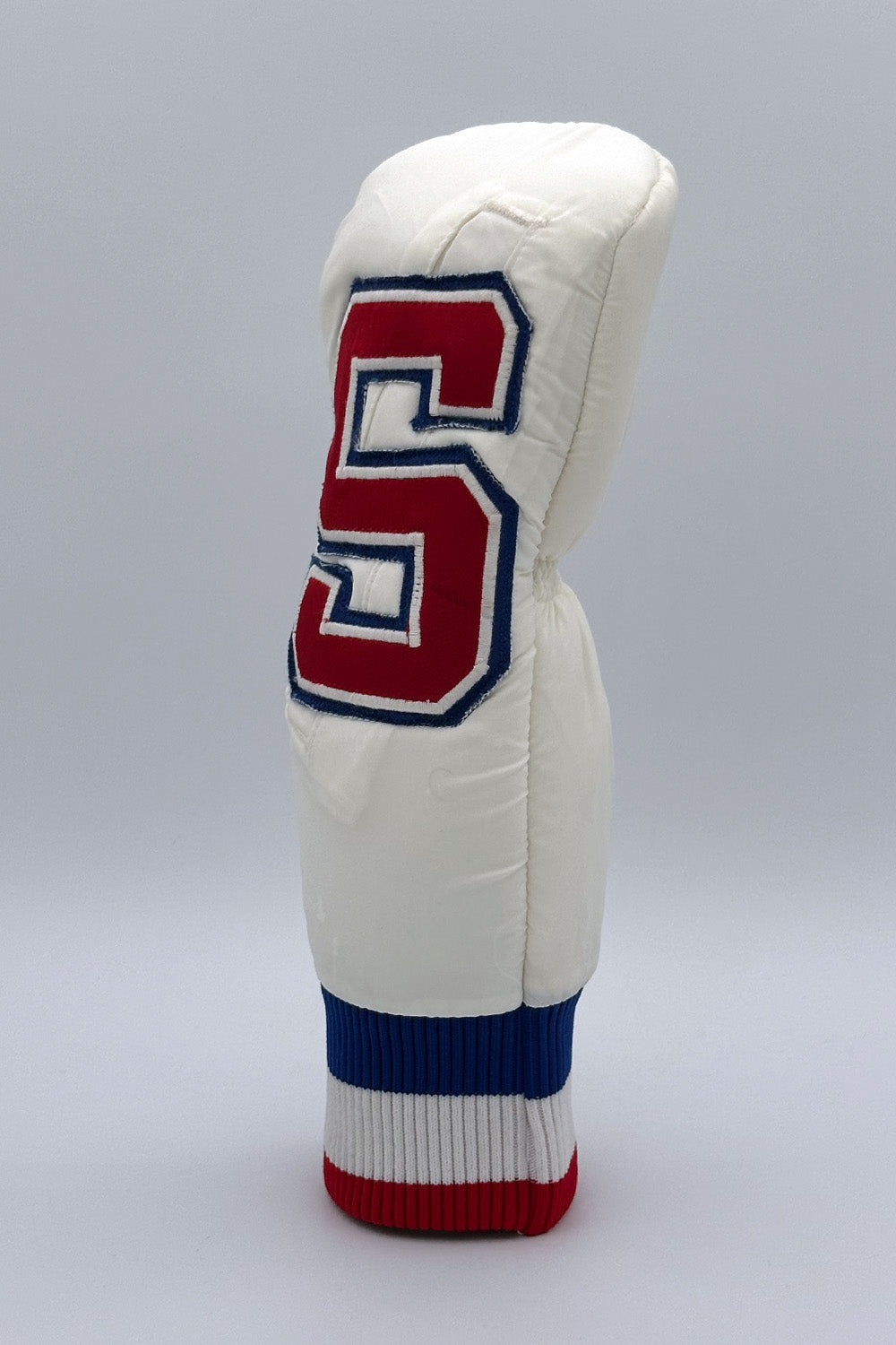 Vintage Custom Head Cover Set  / Driver / 1W / Fairway Wood / FW / Utility / Hybrid / UT / White / OGHCP001-USA Set