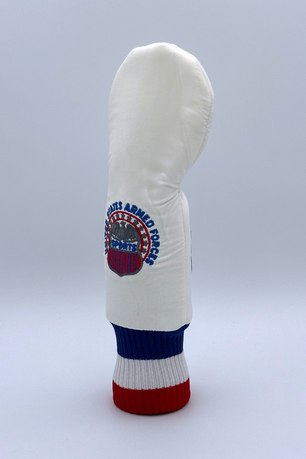 Vintage Custom Head Cover Set  / Driver / 1W / Fairway Wood / FW / Utility / Hybrid / UT / White / OGHCP001-USA Set