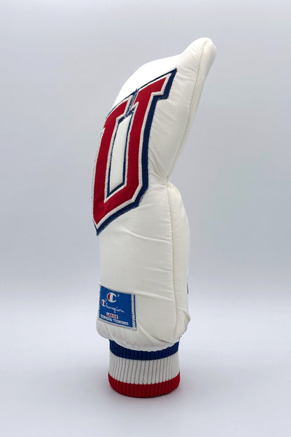 Vintage Custom Head Cover Set  / Driver / 1W / Fairway Wood / FW / Utility / Hybrid / UT / White / OGHCP001-USA Set