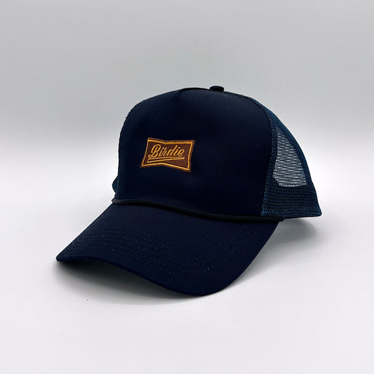Birdie Cap Navy(Five-Panel Mesh-Back Trucker Cap) [HWCM003]