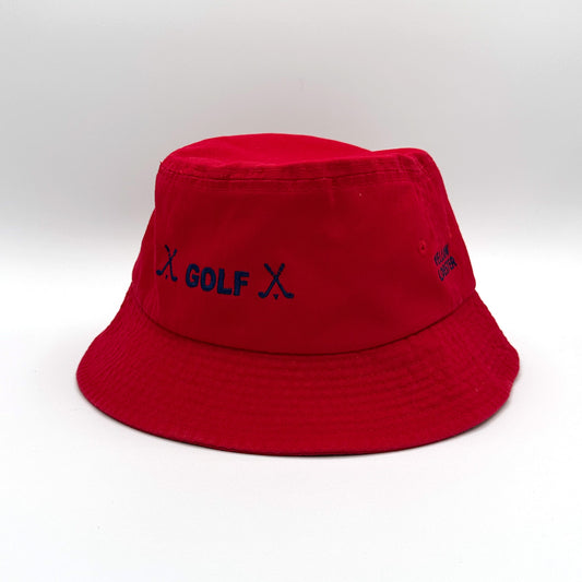 Golf Bucket Hat Red [HWCM005]
