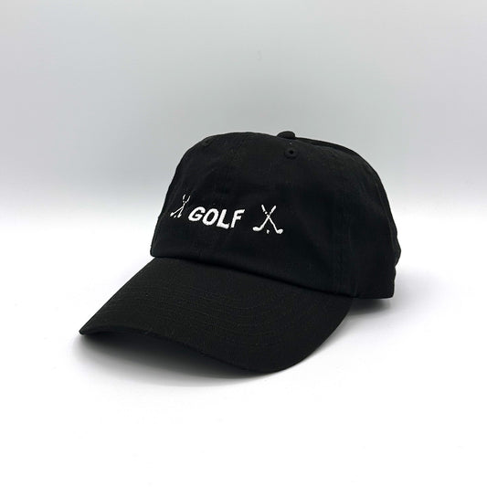 SC Golf Cap C Black (Washed Classic Dad’s Cap) [HWCM001]