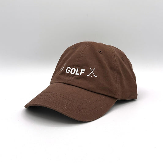 SC Golf Cap I Brown (Washed Classic Dad’s Cap) [HWCM001]