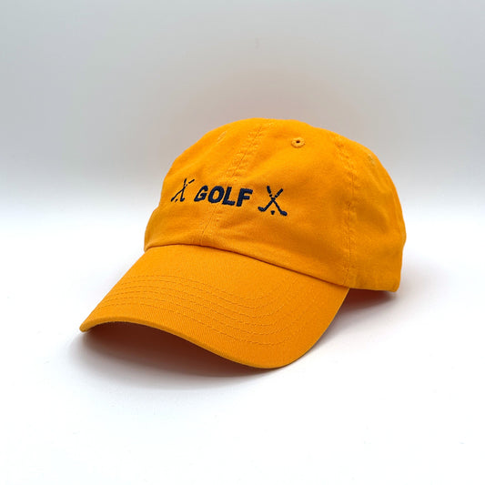 SC Golf Cap D Gold (Washed Classic Dad’s Cap) [HWCM001]