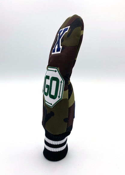 Utility / Hybrid / UT/ Camo Printed Great-Nylon Twill /  Woodland Camo x GRN GO x Navy X [UTHCM005-WC]