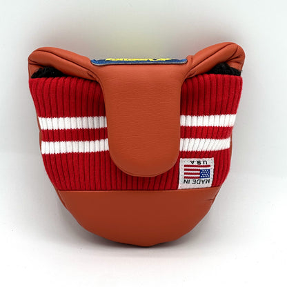 Putter Cover / Round Tail U-Leather (Putter cover - Mallet Round Tail Type)  [PTCM003MR]