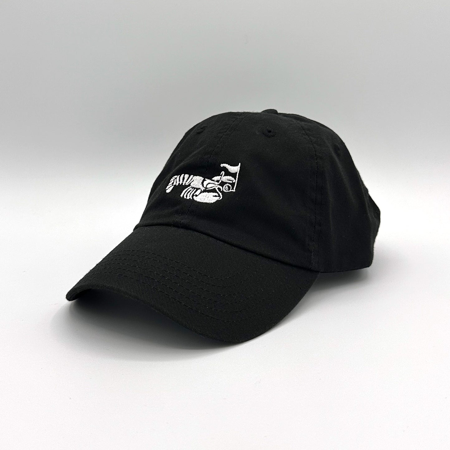 Lobster Cap  Black (Washed Classic Dad’s Cap) [HWCM004]