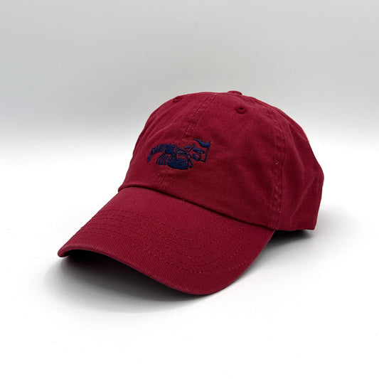 Lobster Cap  Cardinal (Washed Classic Dad’s Cap) [HWCM004]