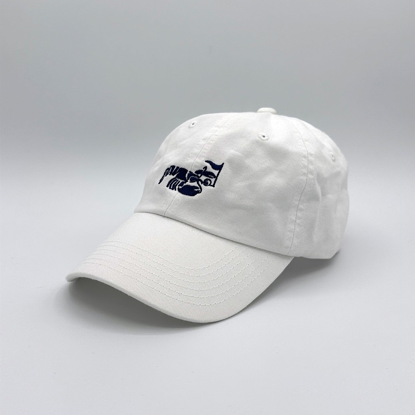 Lobster Cap  White (Washed Classic Dad’s Cap) [HWCM004]