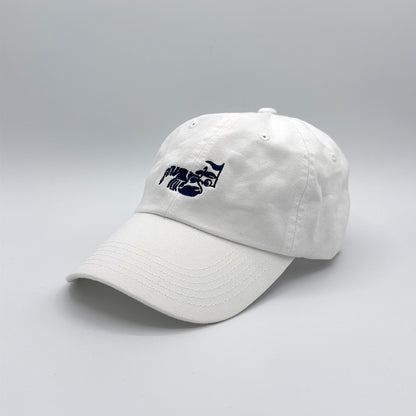 Lobster Cap  White (Washed Classic Dad’s Cap) [HWCM004]