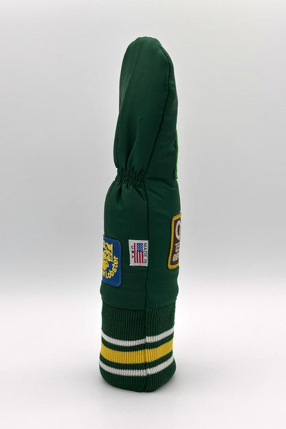 Vintage Custom Head Cover Set  / Driver / 1W / Fairway Wood / FW / Utility / Hybrid / UT / Green / OGHCP001-Grteen Set